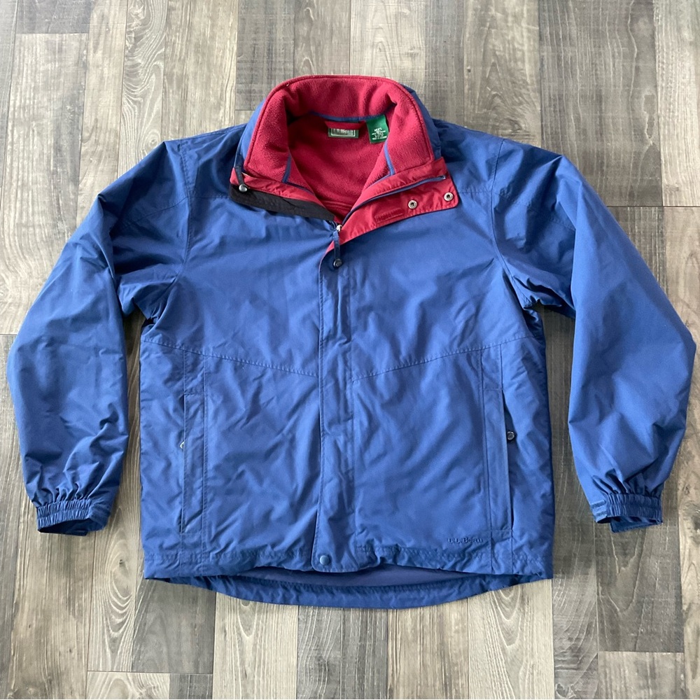 LL Bean 3 In 1 Winter Coat 
# 0 BC1Y
Men’s Large TALL 
Blue Burgundy